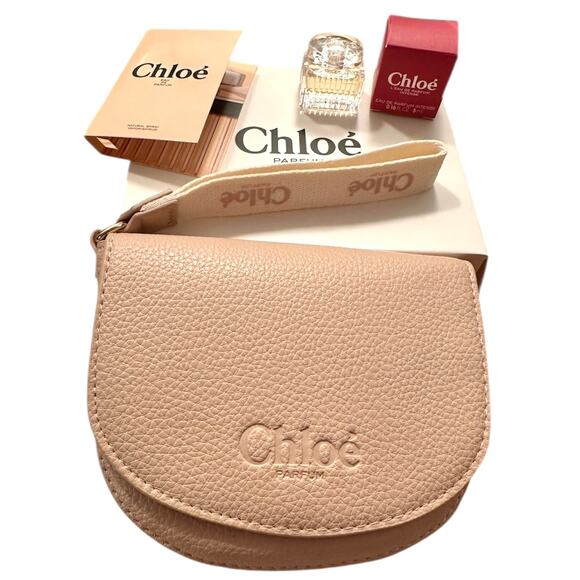 CHLOE Designer Pink Pouch Bag + Chloe Eau De Parfum + L'eau De Parfum Intense - Picture 1 of 11